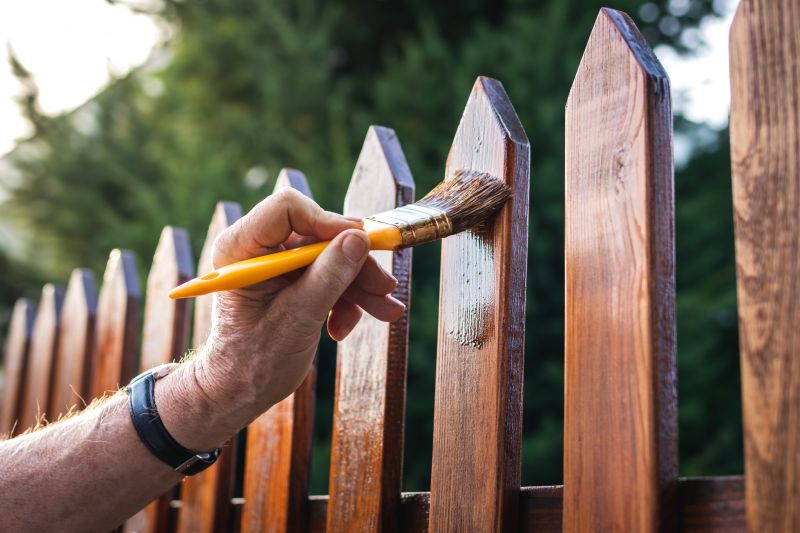 Summer Fence Staining